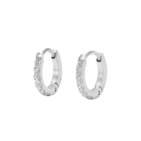 Wholesale Women's Titanium Steel Earrings Geometric Style Electroplated