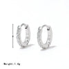 Wholesale Women's Titanium Steel Earrings Geometric Style Electroplated
