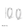 Wholesale Women's Titanium Steel Earrings Geometric Style Electroplated