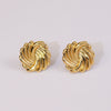 Wholesale Women's Titanium Steel Earrings With Wave Texture And Exaggerated Vortex Geometric Pattern Electroplated