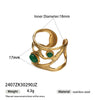 Wholesale Women's Titanium Steel Electroplated Cartoon Character Open Ring Accessories