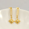 Wholesale Women's Titanium Steel Electroplated Fashion Star Cross Earrings Jewelry