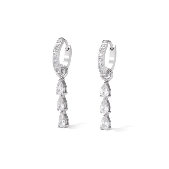 Wholesale Women's Titanium Steel Electroplated Geometric Fashion Light Luxury Earrings