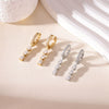Wholesale Women's Titanium Steel Electroplated Geometric Fashion Light Luxury Earrings