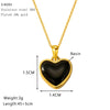 Wholesale Women's Titanium Steel Electroplated Heart Cross Chain Necklace