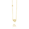 Wholesale Women's Titanium Steel Electroplated Water Drop Shape Necklace