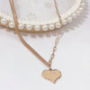 Wholesale Women's Titanium Steel Fashion Light Luxury Geometric Clavicle Chain Necklace With Polish Finish
