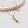 Wholesale Women's Titanium Steel Fashion Light Luxury Geometric Clavicle Chain Necklace With Polish Finish