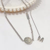 Wholesale Women's Titanium Steel Fashion Light Luxury Geometric Clavicle Chain Necklace With Polish Finish