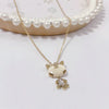 Wholesale Women's Titanium Steel Fashion Light Luxury Geometric Clavicle Chain Necklace With Polish Finish