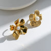 Wholesale Women's Titanium Steel Flower Opening Ring Electroplated Light Luxury Heavy Industry Style