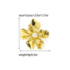 Wholesale Women's Titanium Steel Flower Opening Ring Electroplated Light Luxury Heavy Industry Style