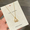 Wholesale Women's Titanium Steel Flower Pendant Necklace With Zirconia Inlay And Oshaped Chain Light Luxury Design