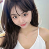 Wholesale Women's Titanium Steel Fresh Flower Pendant Necklace With Mixed Gem Micro Inlay Ochain