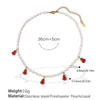 Wholesale Women's 316L Stainless Steel Freshwater Pearl Necklace Fashion Minimalist Electroplating Jewelry
