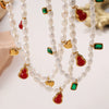 Wholesale Women's 316L Stainless Steel Freshwater Pearl Necklace Fashion Minimalist Electroplating Jewelry
