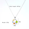 Wholesale Women's Titanium Steel Garland Pattern Necklace With Copper Zircon Inlaid Pendant And Oshaped Chain Light Luxury Style