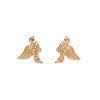 Wholesale Women's Titanium Steel Geometric Bird Earrings With Electroplating