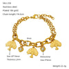 Wholesale Women's Titanium Steel Geometric Bracelet Light Luxury 18K Gold Electroplated