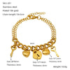 Wholesale Women's Titanium Steel Geometric Bracelet Light Luxury 18K Gold Electroplated