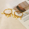 Wholesale Women's Titanium Steel Geometric Bracelet Light Luxury 18K Gold Electroplated