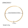 Wholesale Women's Titanium Steel Geometric Bracelet With Gold Color Electroplating