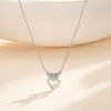 Wholesale Women's Titanium Steel Geometric Calendering Chain Electroplated Sweatshirt Necklace Trendy Highend Accessory
