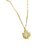 Wholesale Women's Titanium Steel Geometric Cartoon Cat's Eye Stone Diamond Necklace