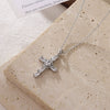 Wholesale Women's Titanium Steel Geometric Cross Pendant Necklace With Electroplating