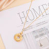 Wholesale Women's Titanium Steel Geometric Donut Clavicle Chain Necklace With Electroplating