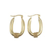 Wholesale Women's Titanium Steel Geometric Earrings Electroplated Light Luxury Antiallergic Nonfading