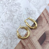 Wholesale Women's Titanium Steel Geometric Earrings Electroplated Light Luxury Antiallergic Nonfading