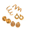 Wholesale Women's Titanium Steel Geometric Earrings With Stainless Steel Furnace Vacuum Electroplated 18K Gold Simple Style Do Not Fade