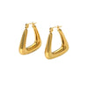 Wholesale Women's Titanium Steel Geometric Electroplated Nonfading Hollow Earrings