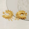 Wholesale Women's Titanium Steel Geometric Fashion Ol Earrings With Electroplating