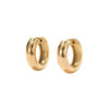 Wholesale Women's Titanium Steel Geometric Hoop Earrings With Electroplating Minimalist Style