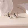 Wholesale Women's Titanium Steel Geometric Hoop Earrings With Electroplating Minimalist Style