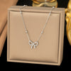 Wholesale Women's Titanium Steel Geometric 18K Real Gold Plated Necklace With Flash O Chain