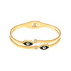 Wholesale Women's Titanium Steel Geometric Light Luxury Style Electroplated Eye Bracelet Waterproof Sweat Proof