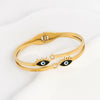 Wholesale Women's Titanium Steel Geometric Light Luxury Style Electroplated Eye Bracelet Waterproof Sweat Proof