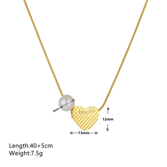Wholesale Women's Titanium Steel Geometric Necklace Chain
