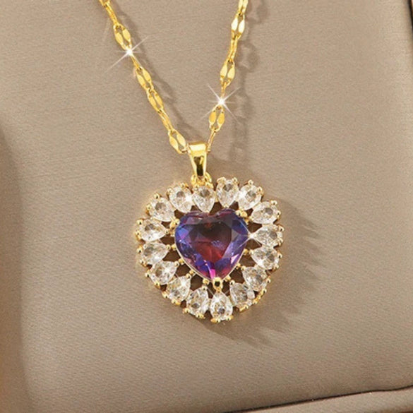 Wholesale Women's Titanium Steel Geometric Necklace With Electroplating Light Luxury Niche Design High End Clavicle Chain