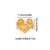Wholesale Women's Titanium Steel Geometric Ocean Element Scallop Ring With Electroplating Design