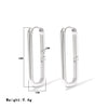 Wholesale Women's Titanium Steel Geometric Oval Earrings With Electroplating Cold Style Light Luxury Design