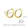 Wholesale Women's Titanium Steel Geometric Plain Ring Earrings With Electroplating Design