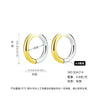 Wholesale Women's Titanium Steel Geometric Plain Ring Earrings With Electroplating Design