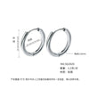 Wholesale Women's Titanium Steel Geometric Plain Ring Earrings With Electroplating Design