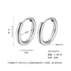 Wholesale Women's Titanium Steel Geometric Plain Ring Earrings With Electroplating Design