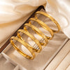 Wholesale Women's Titanium Steel Geometric Retro Light Luxury Electroplated Bracelet