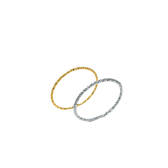 Wholesale Women's Titanium Steel Geometric Ring With Circle Star Car Flower Design And Electroplating Treatment
